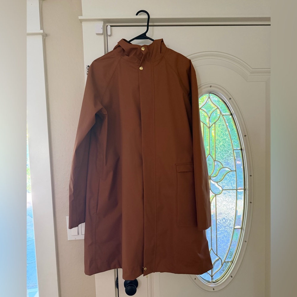 Fairechild A-Line Rain Coat in Rust NWOT